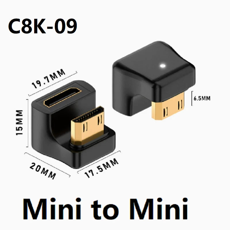 8K HDMI2 1 Cable Adapter Micro Mini Hdmi 2 Converter 48Gpbs 8K60HZ