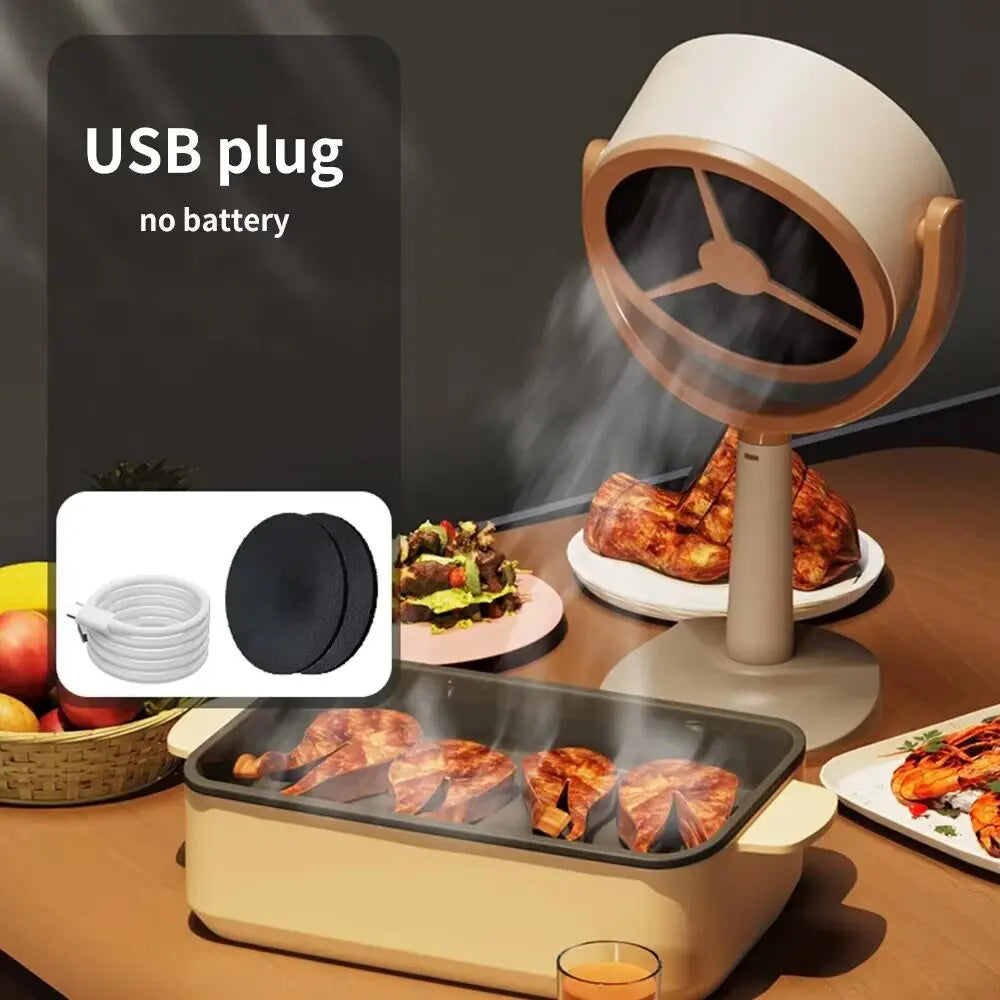 Portable Desktop Range Hood USB Smoke Extractor – BBQ & Hot Pot