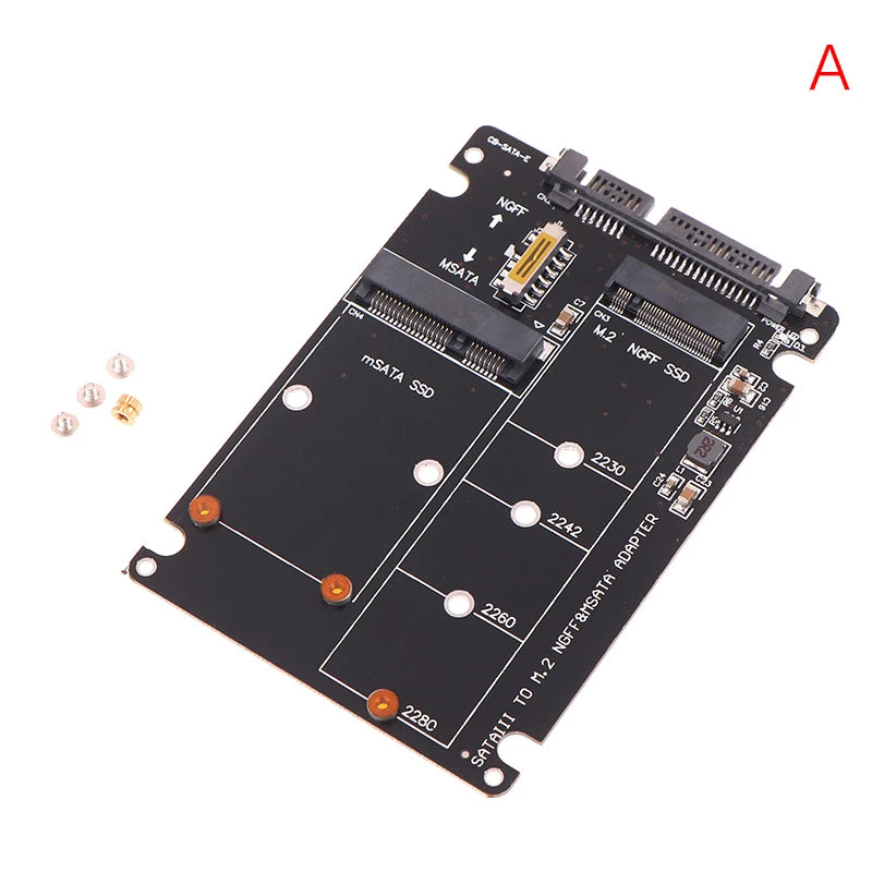 SATA 60Gbps To M2 NGFF SATA SSD MSATA SSD Adapter MSATA To SATA M.2 NGFF To SATA Hard Disk Adapter Board Oasis Select A