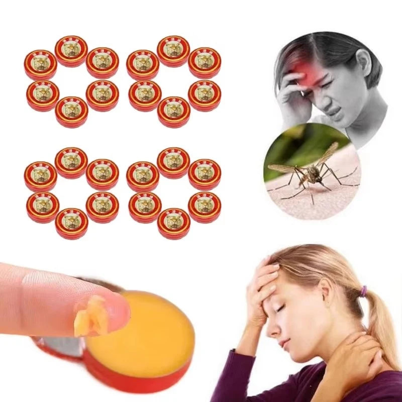 5-30 Pcs Tiger Essential Balm Balsamo Tigre Balm Plaster Tiger Essential Oils Mosquito Elimination Headache Cold Dizziness Solid Oasis Select
