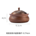 Walnut Wood Solid Wood Incense Burner Chinese-style Retro Household Incense Burner Base Creative Sinking Incense Burner Oasis Select C