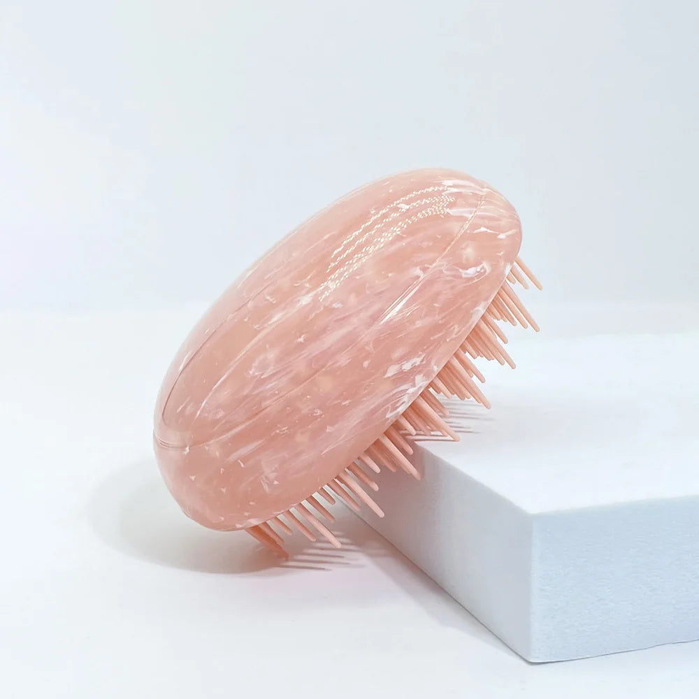 Marble Egg Comb & Air Cushion Brush Set | Detangling Hair Tools Hair Brush Comb Set Oasis Select pink