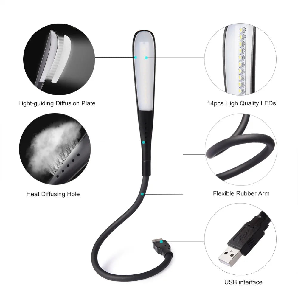Mini USB Light Portable Laptops Touch Sensor LED Book Light for Power Bank PC Laptops Book Night Lighting Oasis Select Touch Sensor Light A