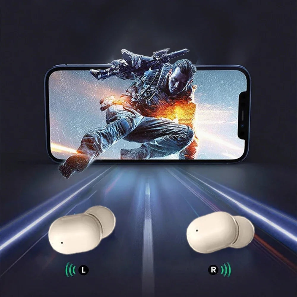 VIKEFON Bluetooth 5.3 Earphones Mini Headphones TWS Wireless Earbuds HIFI Stereo Noise Reduction Heasets with Microphones Oasis Select