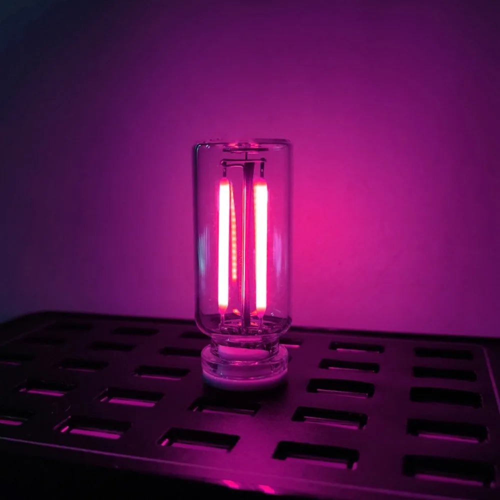 2PCS/lot 5V Touch Dimming USB LED Filament Glass Bulb Retro Edison Bulb Night Light Car Decoration Eye Protection Led Lighting Oasis Select Pink