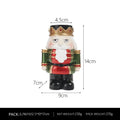 European-style Nutcracker Candlestick Christmas Ornament InS-style Home Desktop Decoration Resin Oasis Select Green