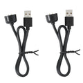 2-Pack USB Charger Cable for Xiaomi Mi Band 5 6 7 & Amazfit Smartwatch Charging Cable Oasis Select Black