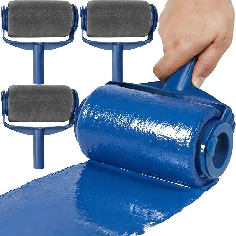 Paint Roller Brush Built in Paint Container Efficient Wall Paintings Tool Foam Roller Leak Proof Home Renovation Paintings Brush Oasis Select