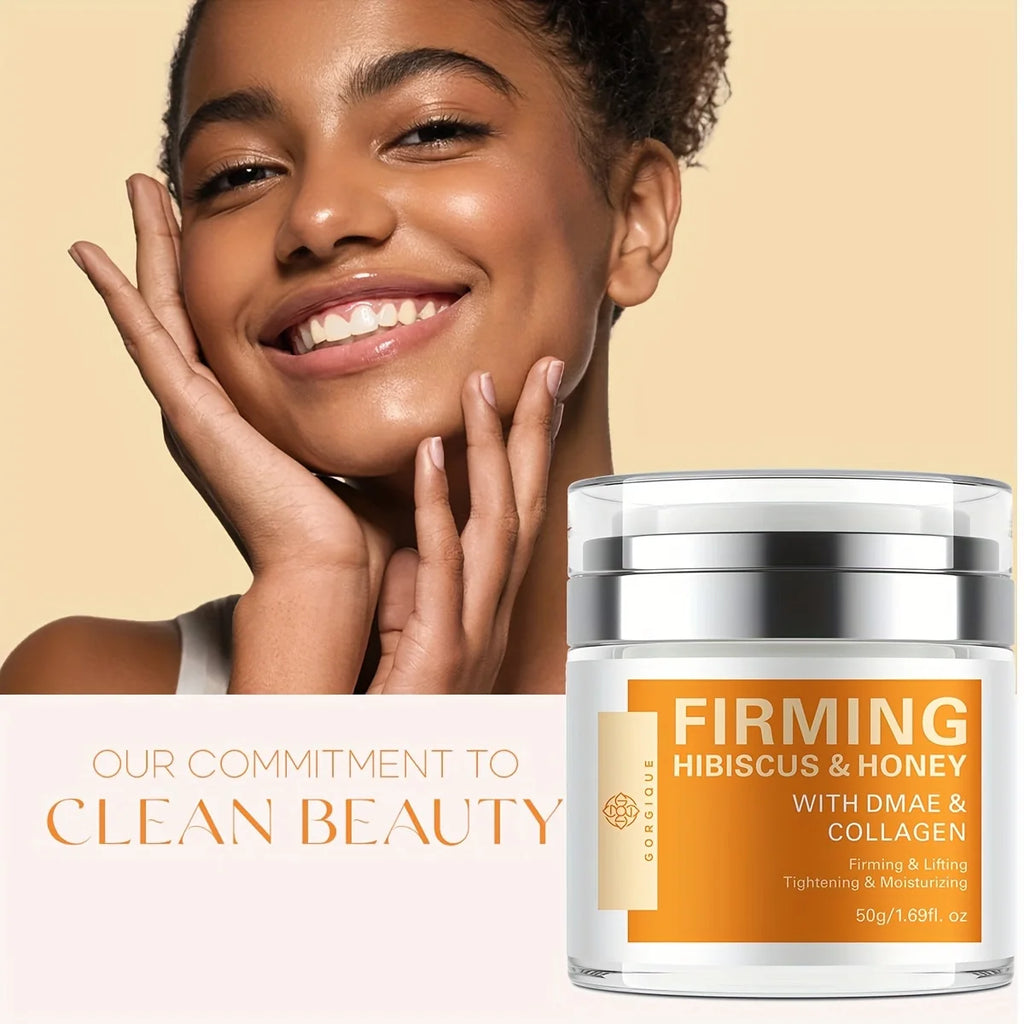 GORGIQUE Hibiscus & Honey Firming Cream | Skin Tightening Firming Face Cream Oasis Select
