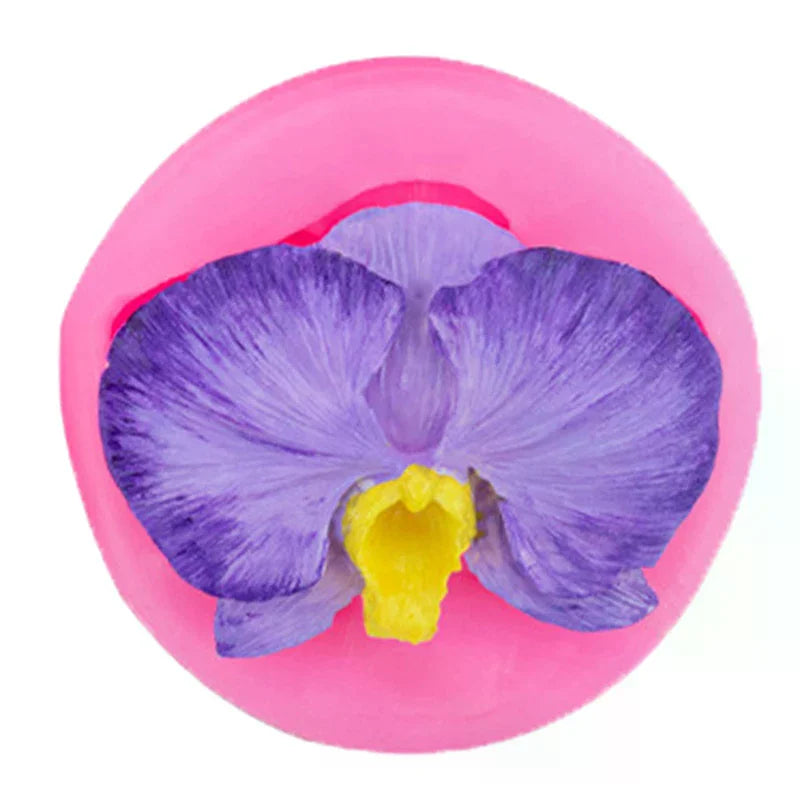 Orchid Silicone Mold for Candy Clay Chocolate Fondant DIY Cake Decorating Tool Cupcake Craft Mold Oasis Select