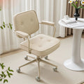 Multi-functional Computer chair boss leather chair sedentary and comfortable home office chair computer sofa rotating chair Oasis Select Beige