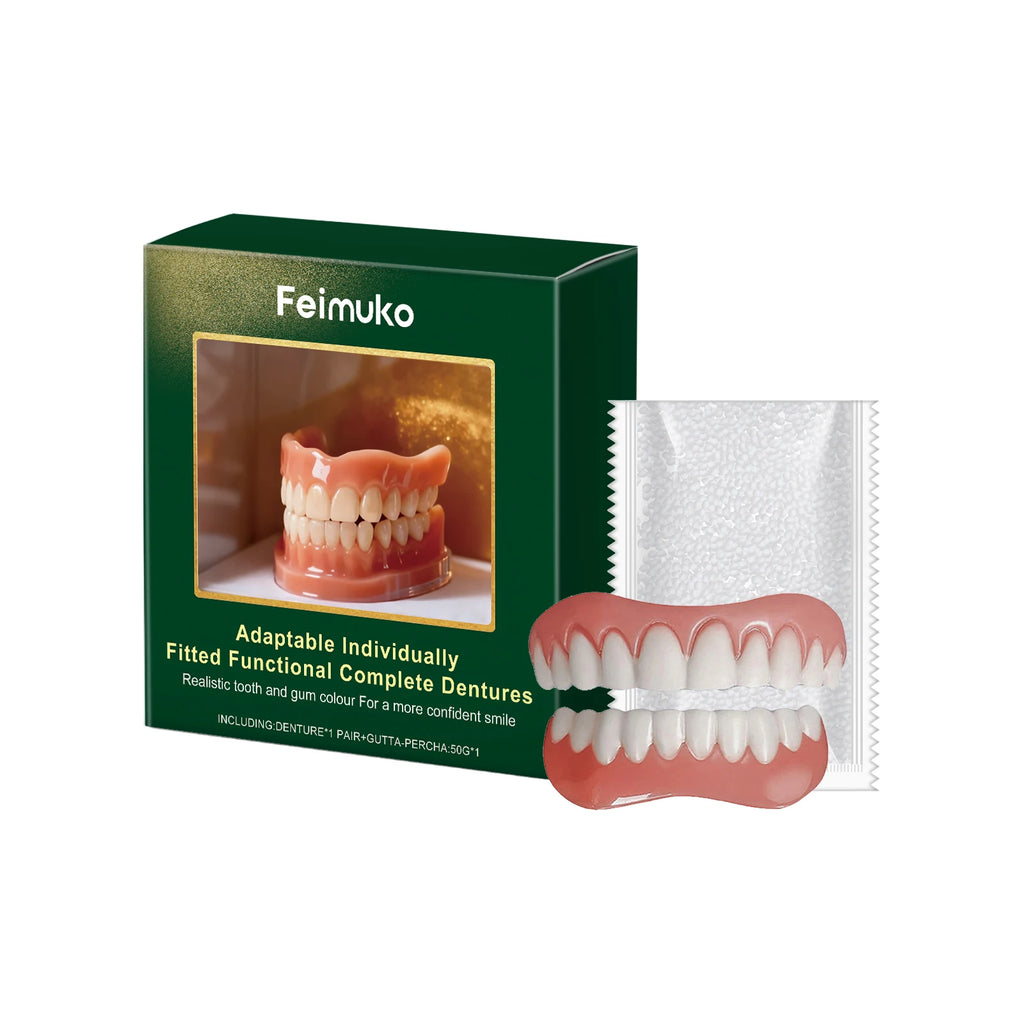 Moldable Denture Silicone Kit – Temporary False Teeth Set Temporary Denture Kit Oasis Select 1 Set