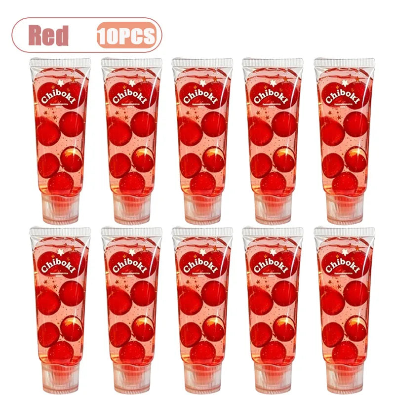 1-10PCS Toothpaste Tube Soft Gel Squishy Slow Rising Stress Relief for Adult Fidget Sensory Decompression Cute Pocket Gadget Oasis Select Red-10PCS