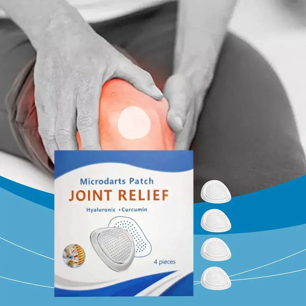 Microneedle Joint Relief Patch Natural Herbal Formula Comfort Waterproof Breathable Patch for Joint Discomfort 4pcs Oasis Select