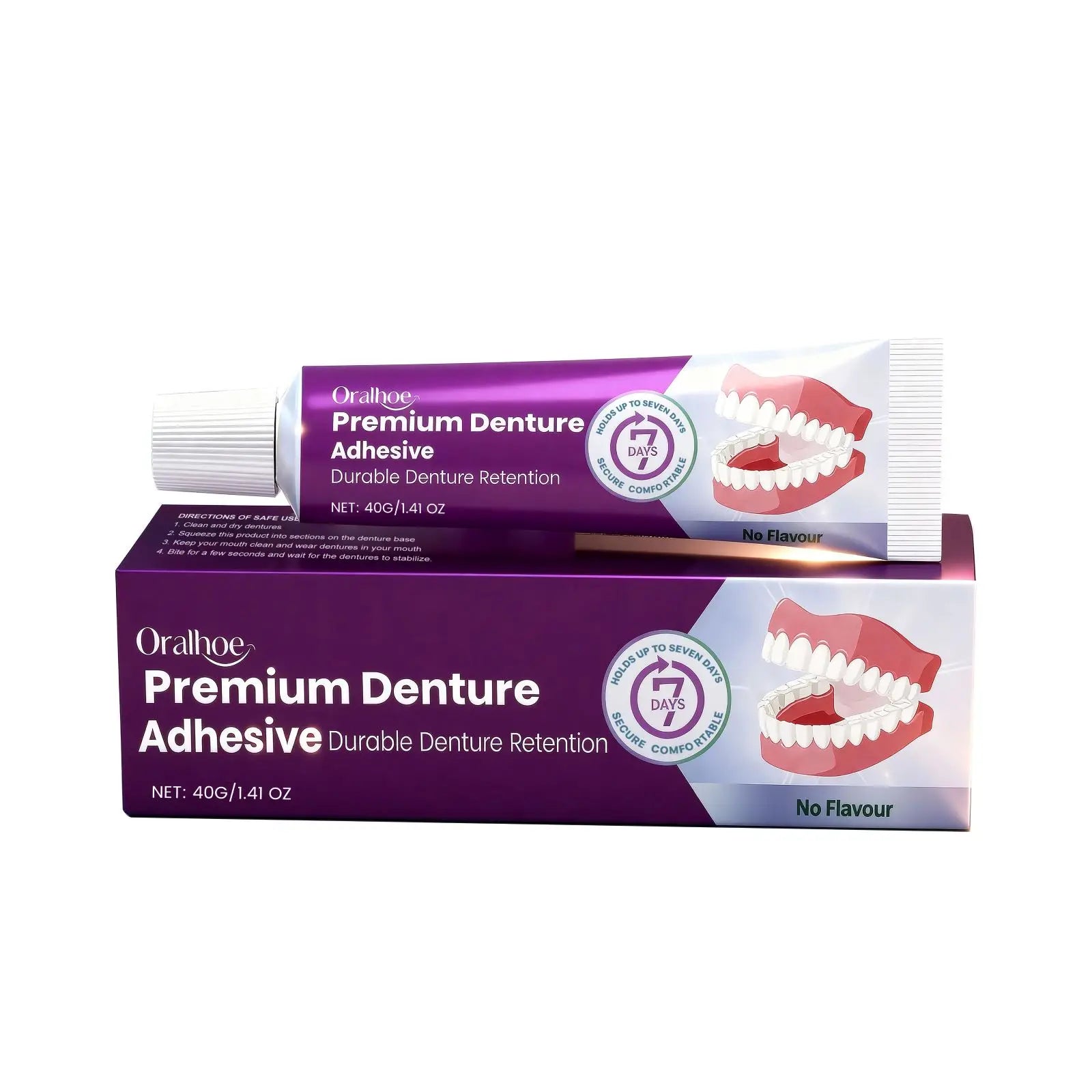 Oralhoe Denture Adhesive Cream – Strong Hold & Comfort Denture Adhesive Cream Oasis Select 40g x1 boxed China Mainland