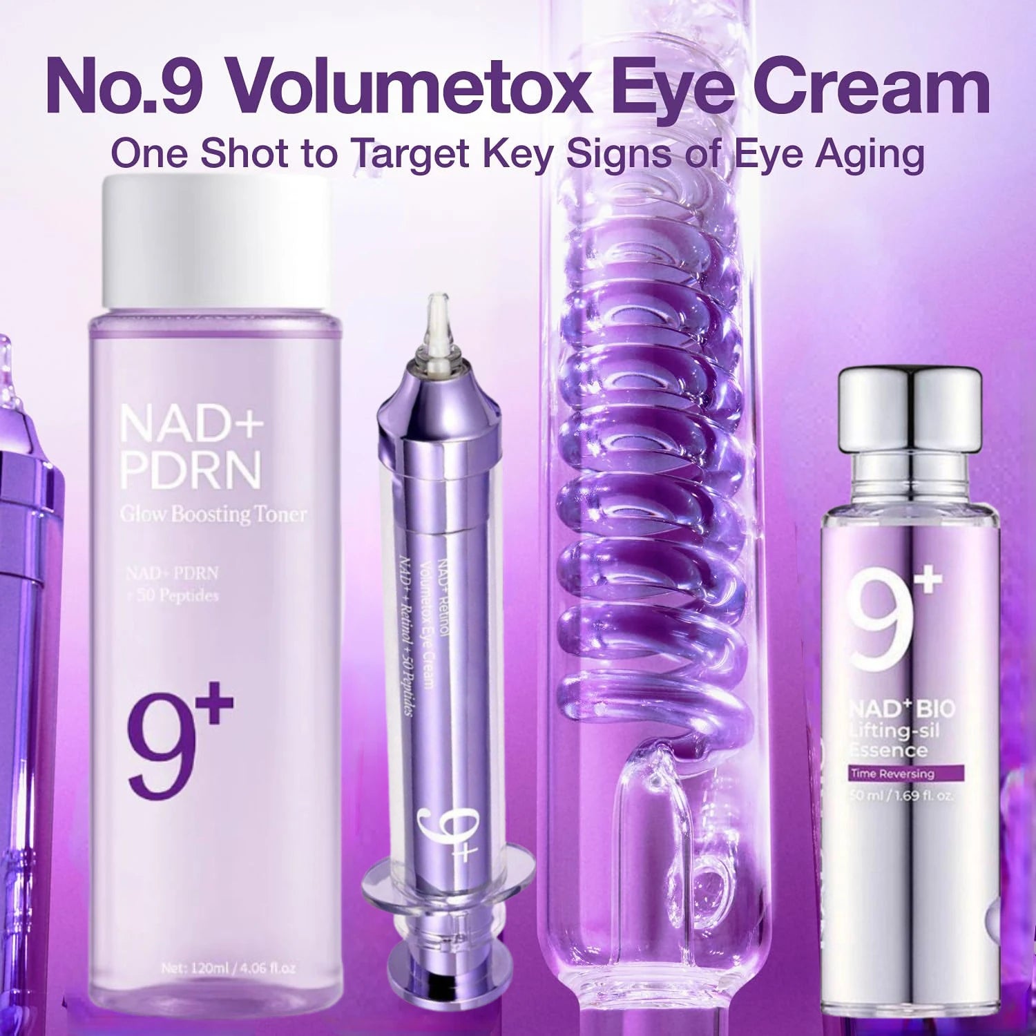 NAD+ Retinol No.9 Eye Cream With Niacinamide - Anti Dark Circles Wrinkle Moisturizing Eye Care Ultrasonic Penetration Skin Care Oasis Select