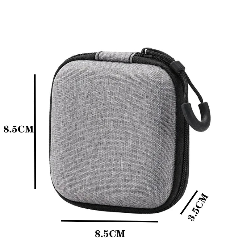 Portable Electronics Organizer Bag for Earphones Charger Cables Hard Drive EVA Hard Shell with Zipper Travel Case Carrying Pouch Oasis Select Square 1