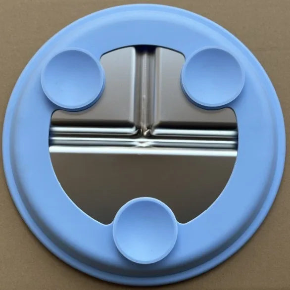 Stainless Steel Baby Suction Plate BPA-Free Silicone Base 9" Baby Suction Plate Oasis Select blue 9 inch