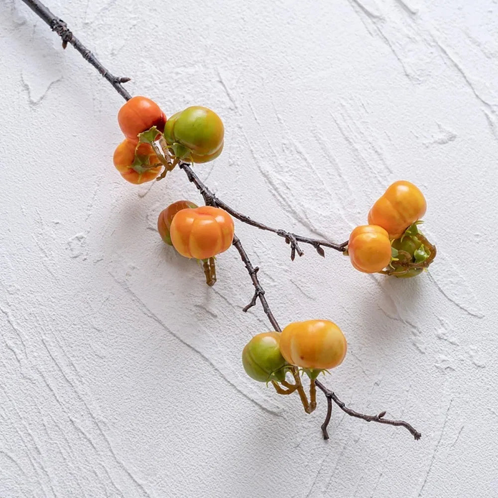 Artificial Pumpkin Branch | Handmade Foam Fall Decor 51cm