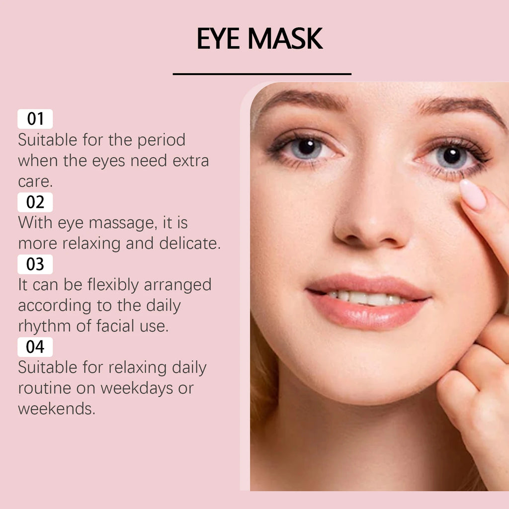 Jaysuing Hyaluronic Acid Eye Masks – 6 Pairs Anti-Aging Patches Under Eye Patches Oasis Select