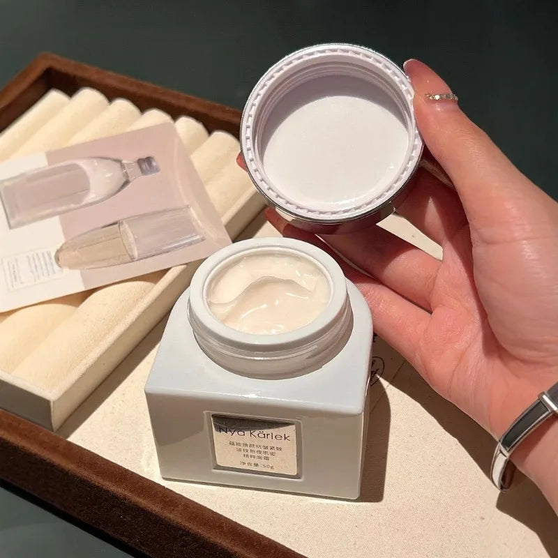 Luxury Rejuvenating Cream Smoothing Wrinkle Concentrate Firming Complex,Overnight Recovery Tired Skin Elasticity Boost,Spa-Grade Oasis Select