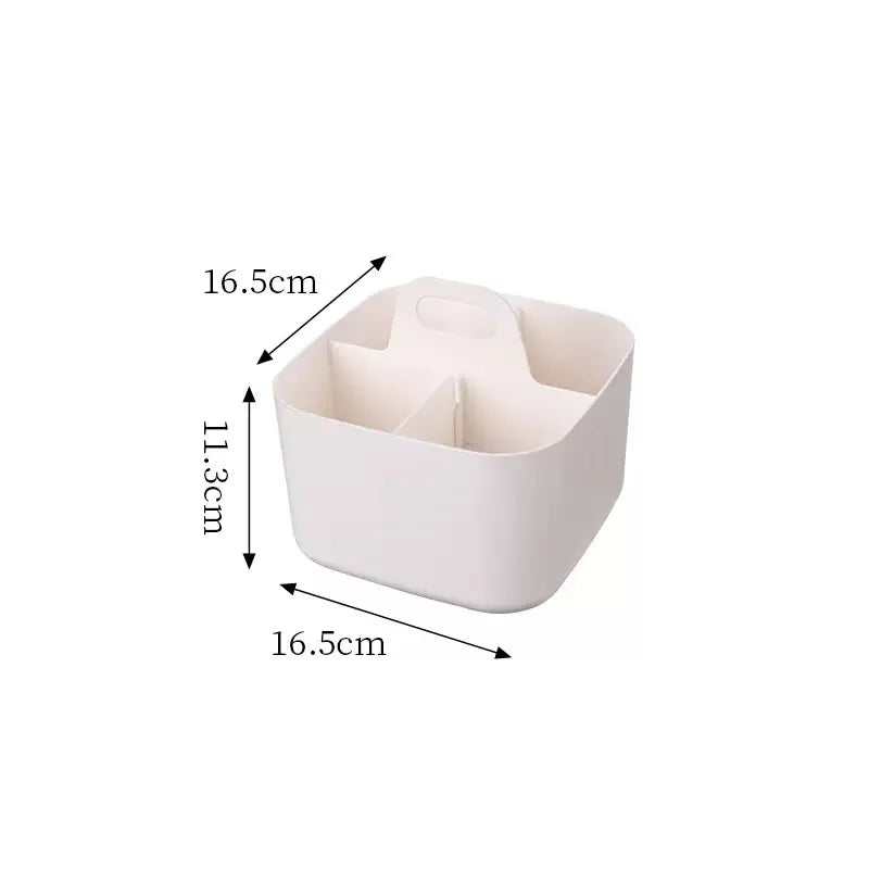 Desktop Cosmetic Organiser, Pen and Desk Organiser, Split Marker Organiser with Handle Bracket Portable Utility Fixed Container Oasis Select S