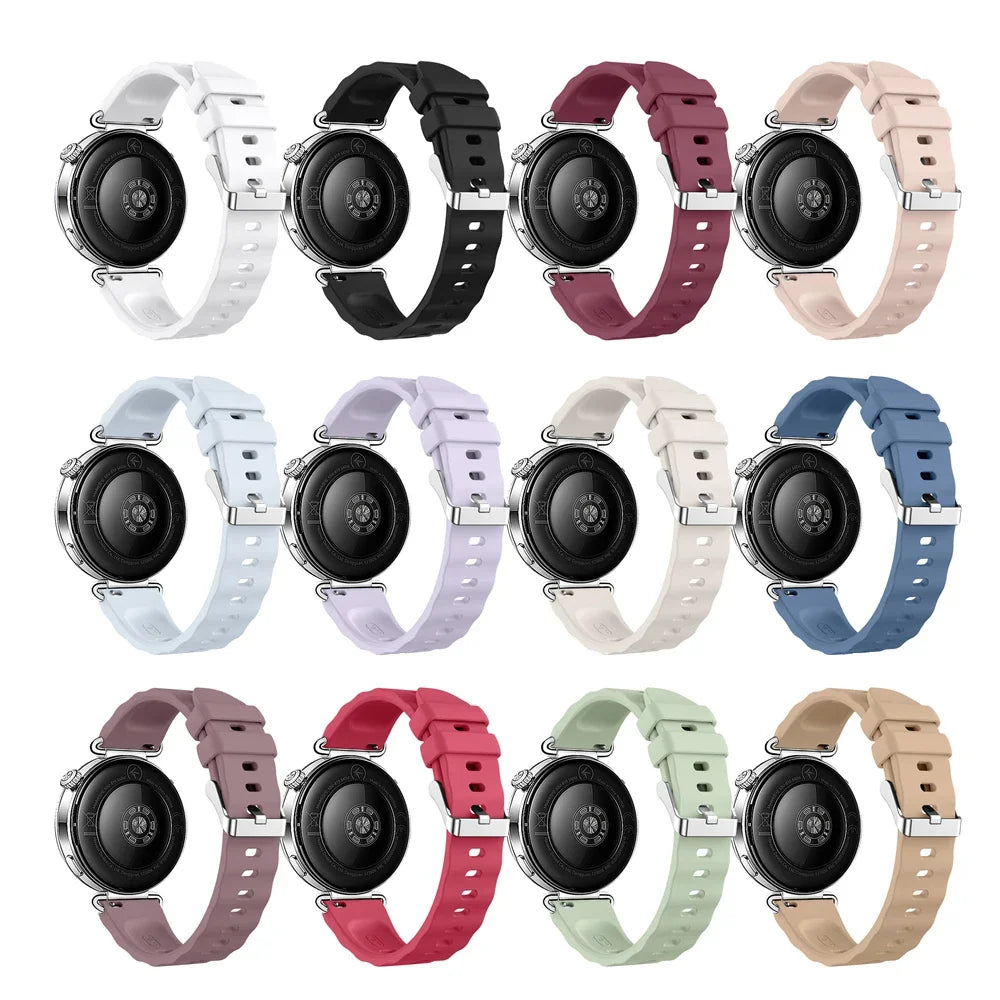 18mm Silicone Watch Strap for Huawei GT6 GT5 GT4 OPPO X2 Mini Silicone Watch Strap Oasis Select