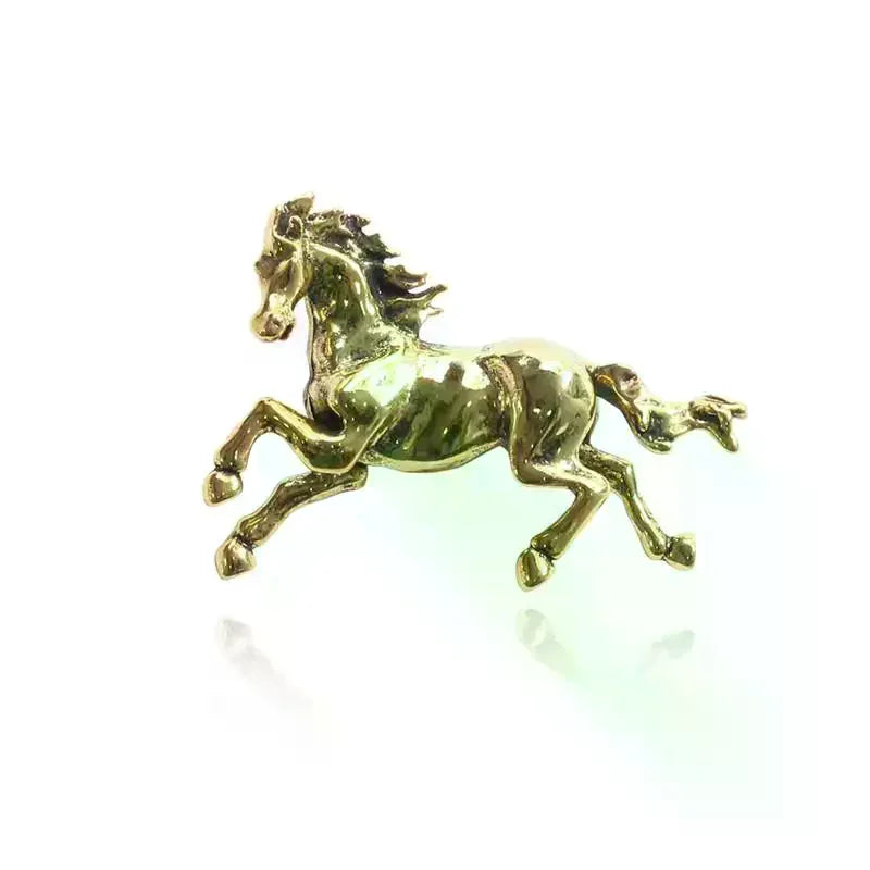 Enamel Horse Brooch – Unisex Alloy Animal Pin | Equestrian Gift