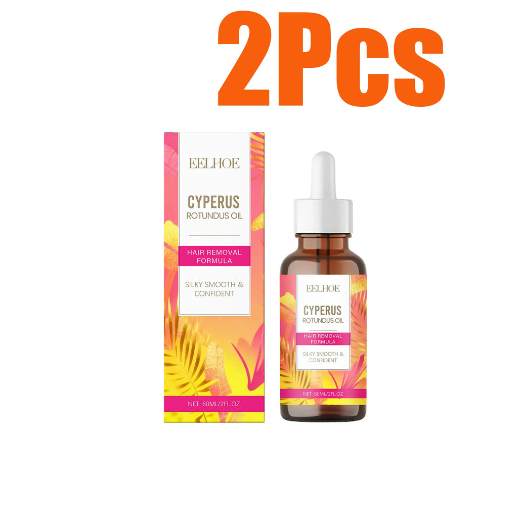 Cyperus Rotundus Oil Body Post Hair Removal Soothing Oil Hair Growth Inhibitor Depilatory After Epilation Care for Smooth Skin Oasis Select 2 x 60ml Boxed