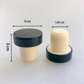 SUSU 10Pcs Wine Bottle Cork Stopper T Shaped Wine Stopper Tasting Cork Replacement Reusable Cork Glass Beer Bottle Sealing Oasis Select Black