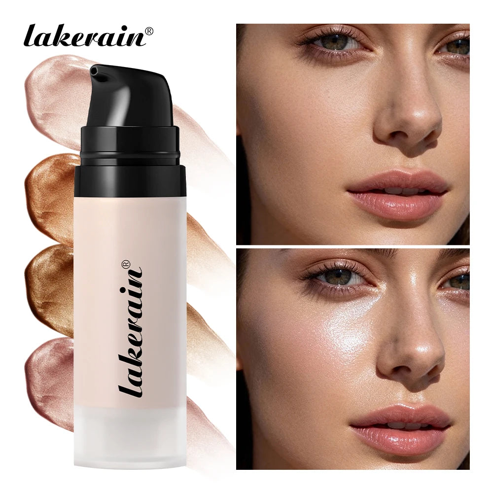 Lakerain Highlight Foundation Glowy Super Gel Lightweight Dewy Multipurpose Illuminator Face Primer Nourishing Non-Sticky Primer Oasis Select