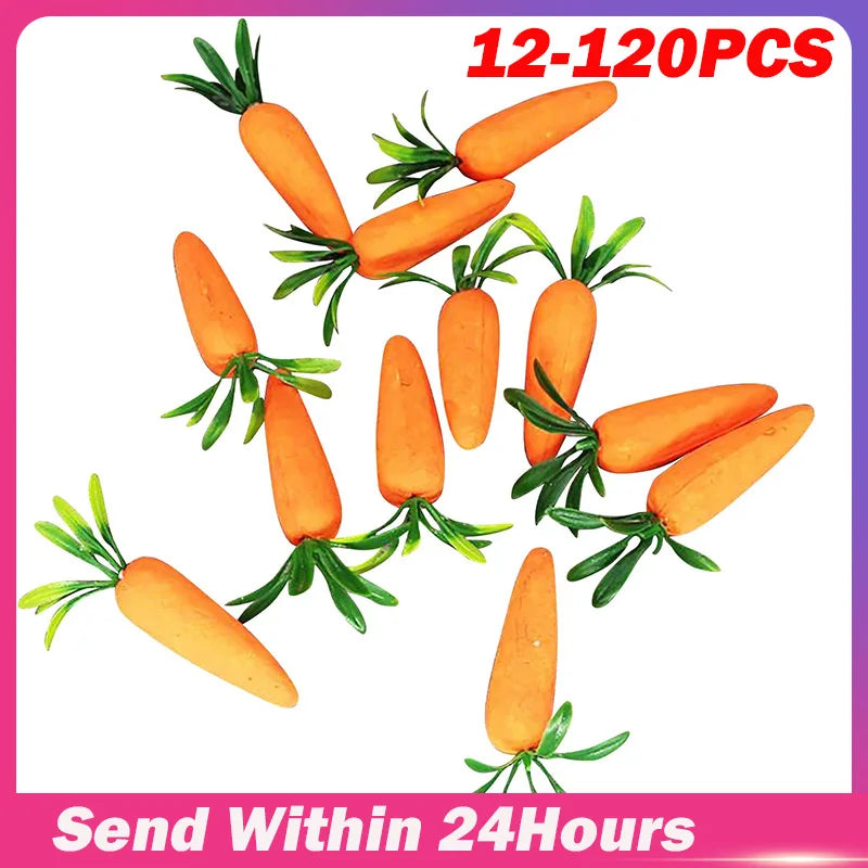 12-Pack Artificial Foam Carrots – Easter & Party Décor Easter Foam Decoration Oasis Select