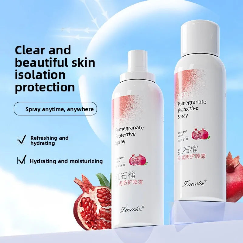 Red Pomegranate Sunscreen Spray Hydrating Moisturizing Anti-UV Isolation Protective Sunscreen Lotion Face Mists Oasis Select