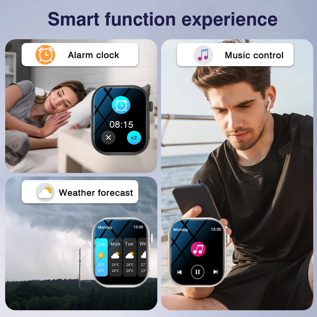 LOMAXFR Smart Watch 2.02" HD – Calling, Fitness & Music Control