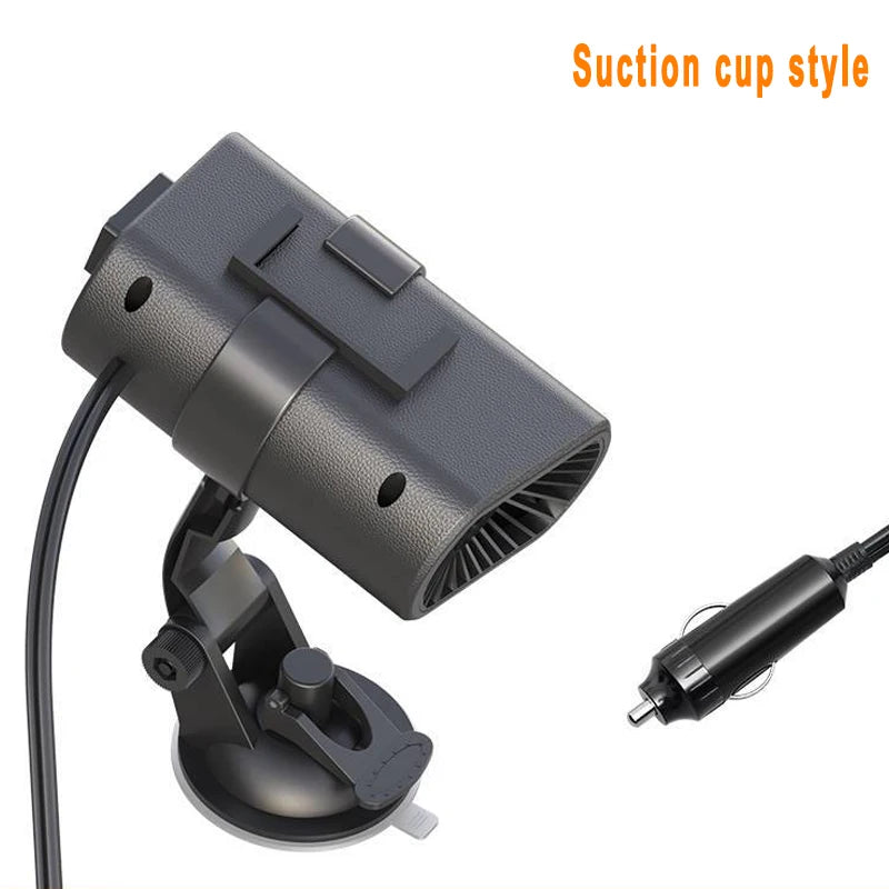 12V 200W Defrosting Demister Car Heater Fans Defogger Windshield Frost Snow Mist Removal Heating Dryer Window Car Accessory Oasis Select Suction cup