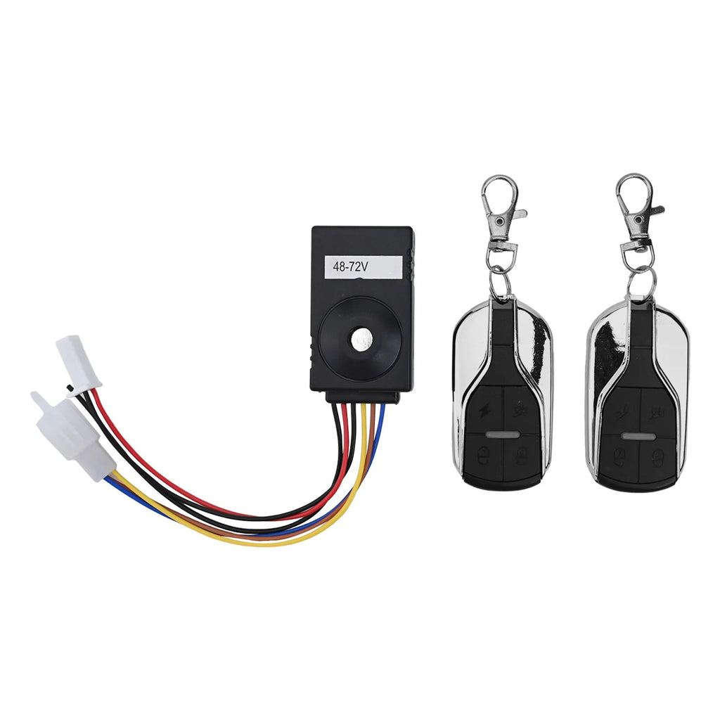 1pc Electric Vehicle Scooter Anti-theft Device AntiTheft Vibration Alarm For Hummingbird 36-72V One-button Start Remote Control Oasis Select