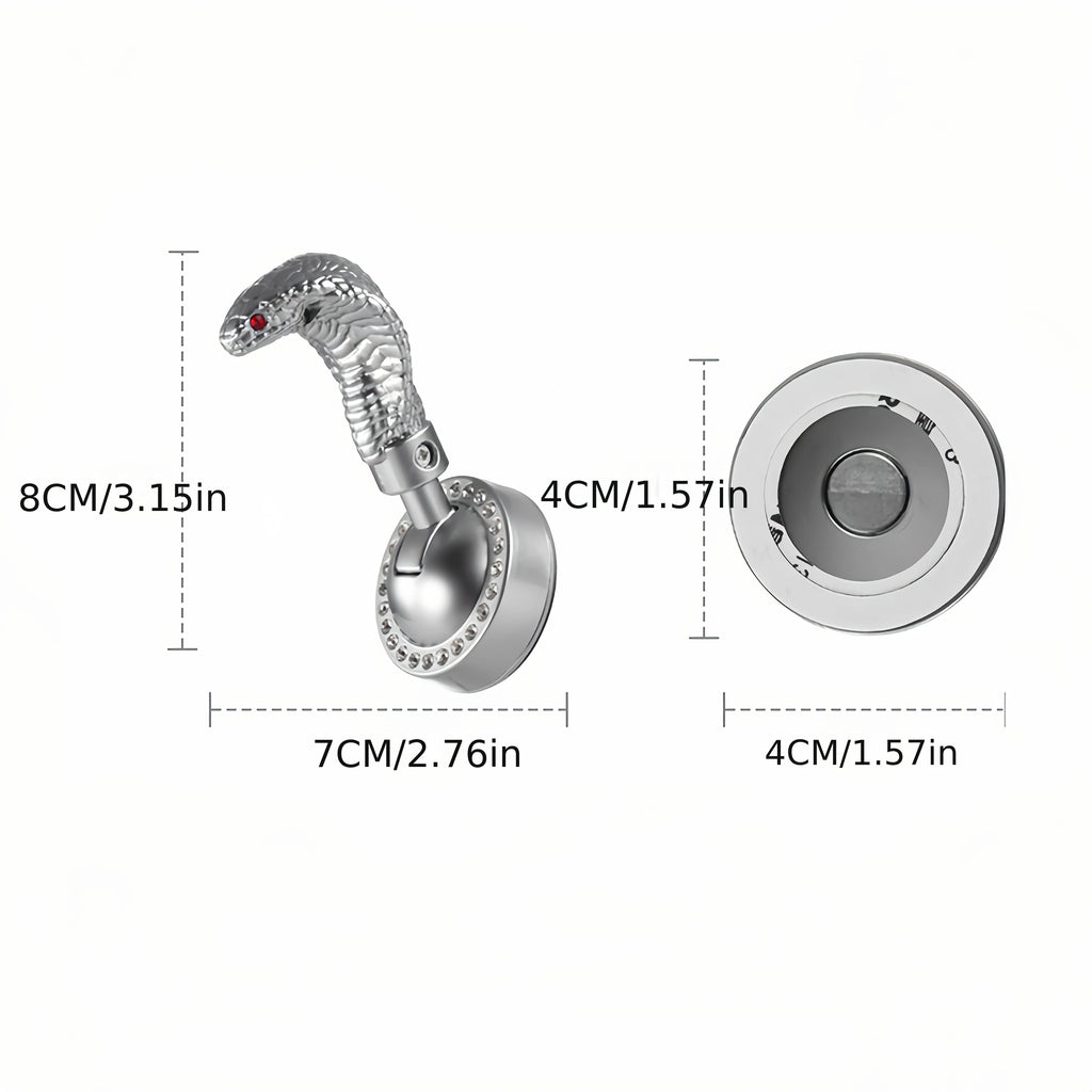 Metal Snake Car Push Start Button Cover | Alloy Joystick Decor