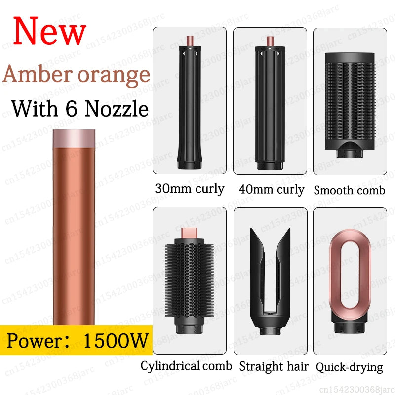 SenCiciMen X9 Multi Hair Styler Curling Iron Hair Hot Air Brush Curling Barrel Hair Dryer Salon Professional Curly Hair Styler Oasis Select New 6 in 1 Orange China Mainland EU