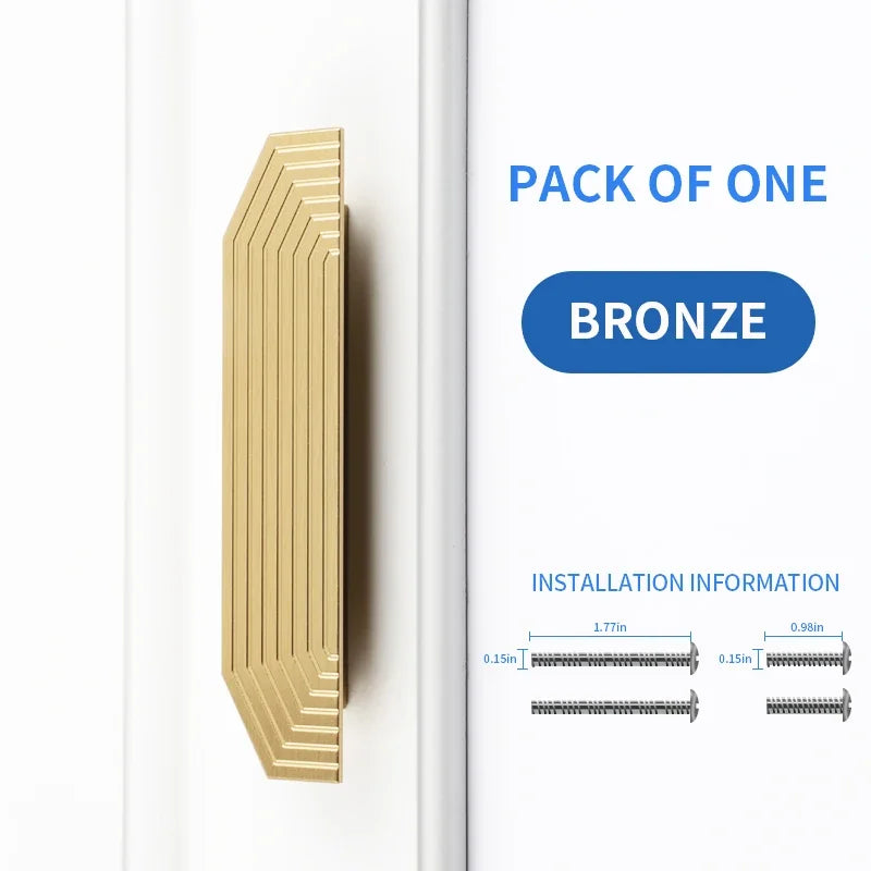 BaiNong Brass Cabinet Pulls Gold Drawer Pulls Closet Door Handle New Chinese Half Round French Pair Oasis Select H3311C-96mm 10pcs