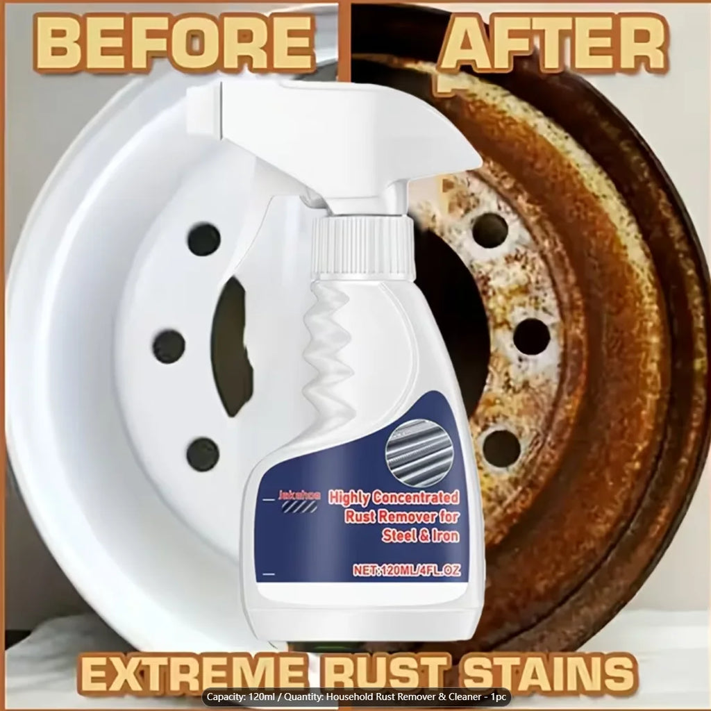 Highly Concentrated Rust Stain Remover Spray, Powerful Rust & Oxidation Cleaner for Car Brake Disc, Steel & Iron Metal Surface, Oasis Select