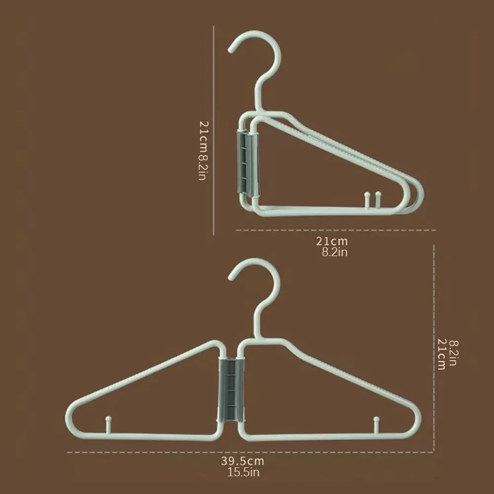 Foldable Travel Coat Hangers 12 Pack – Portable Space Saver