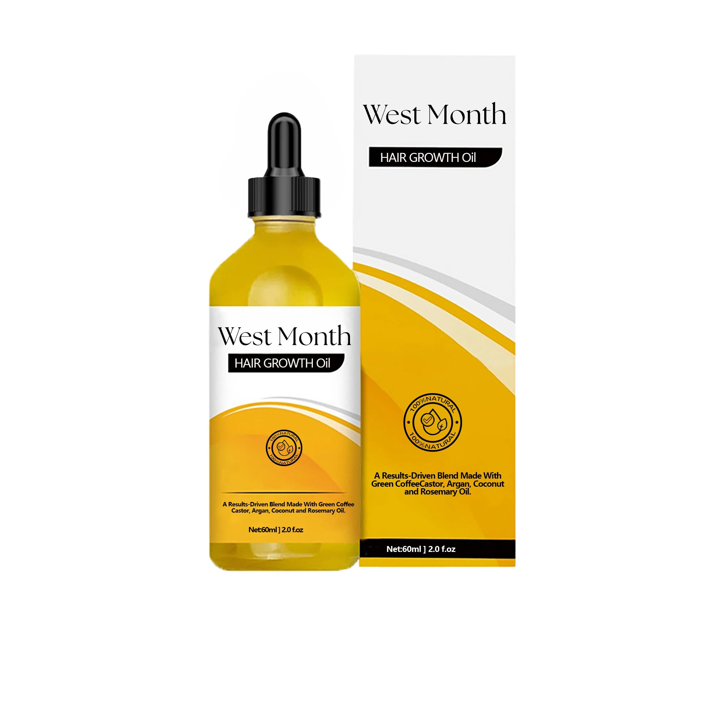 West&Month Scalp Serum Oil – Hair Regrowth & Thickening 60ml Hair Growth Serum Oasis Select