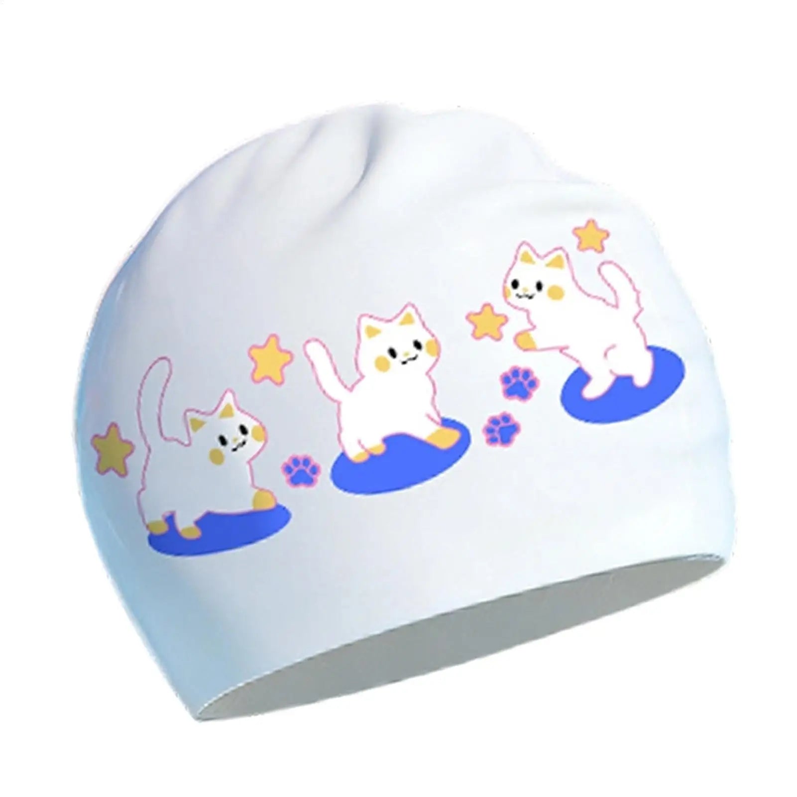 Printed Swimming Cap Women Waterproof Swim Cap Large Size Long Hair Ear Protection Swimming Caps Swimming Accessories Oasis Select