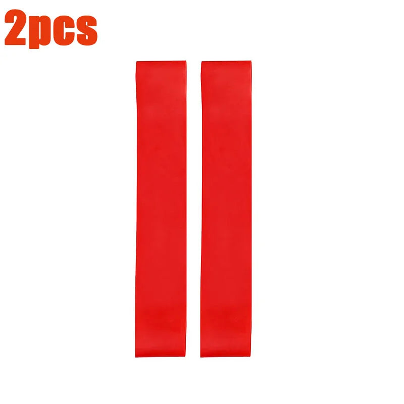 1/2Pcs Resistance Bands, Exercise Bands, Full Body Fitness Bands, Hip, Leg, Arm, Home Gym, Yoga And Pilates Stretching Bands Oasis Select Red-2pcs