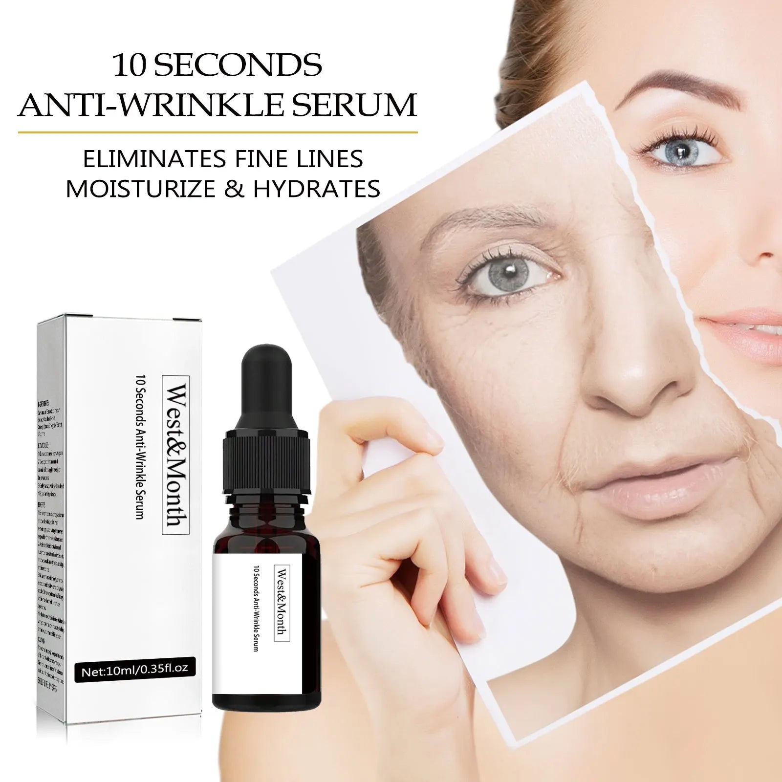 Anti Wrinkle Instant Remover Anti-wrinkle Serum Face Neck Forehead Wrinkles Removal Anti-aging Skin Firming Lighten Fine Lines Oasis Select