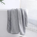 Thickened Bath Towels for The Body Microfiber Towel Soft and Absorbent Washcloths for Hand Face Bath Spa Yoga Fitness Home Oasis Select Stripe 70x35cm