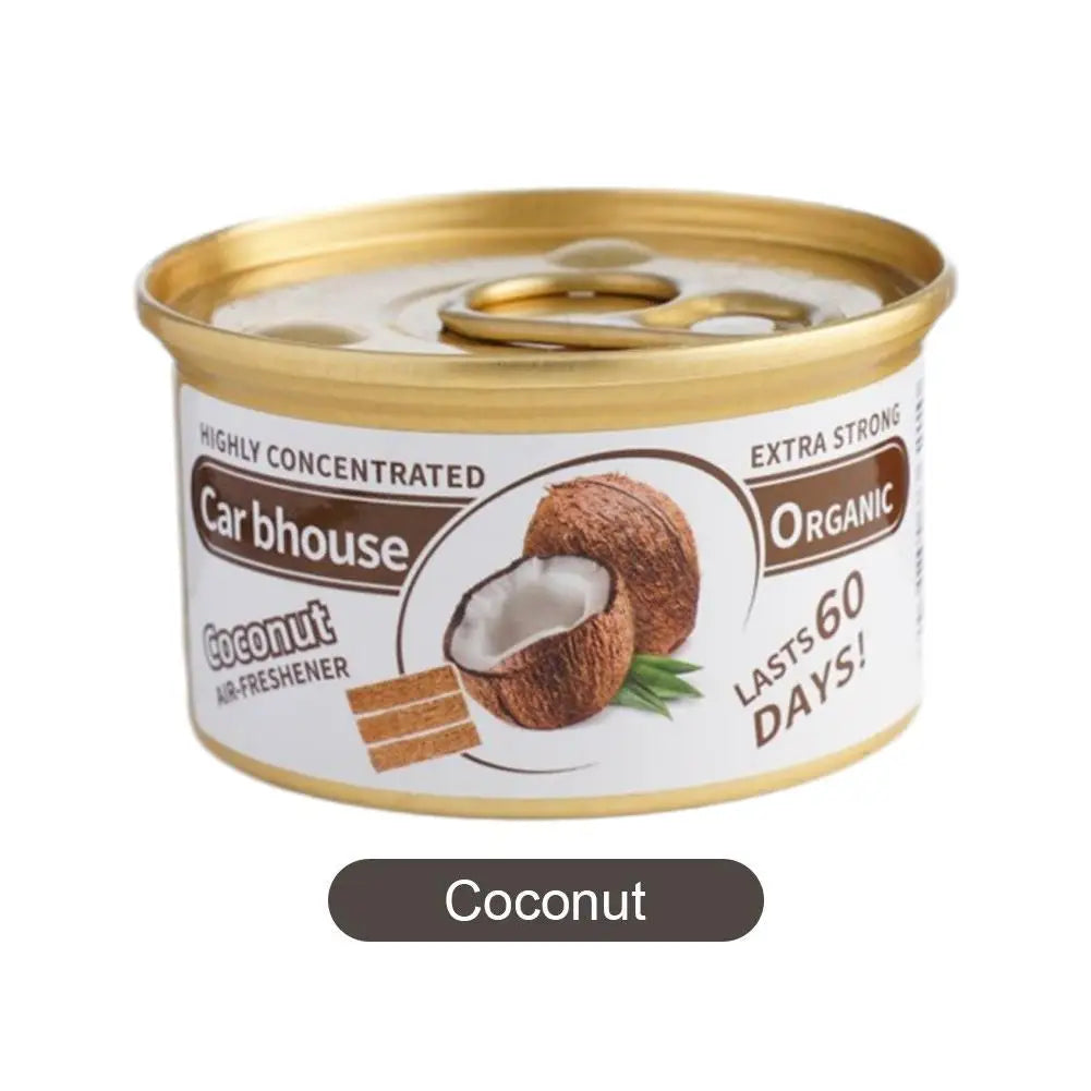 Car Flavoring Car Air Fresheners Perfume Canned Wood Blocks Coffee Flavor Long-Lasting Auto Aromatherapy Car Deodorant Supplies Oasis Select H