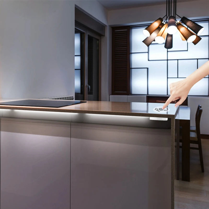 Hand Sweep Dimmer Sensor Penetrating Switch 12V-24V Wood Panel Touch Switch LED Dimmable Touch Sensing Hidden Switches for Light Oasis Select