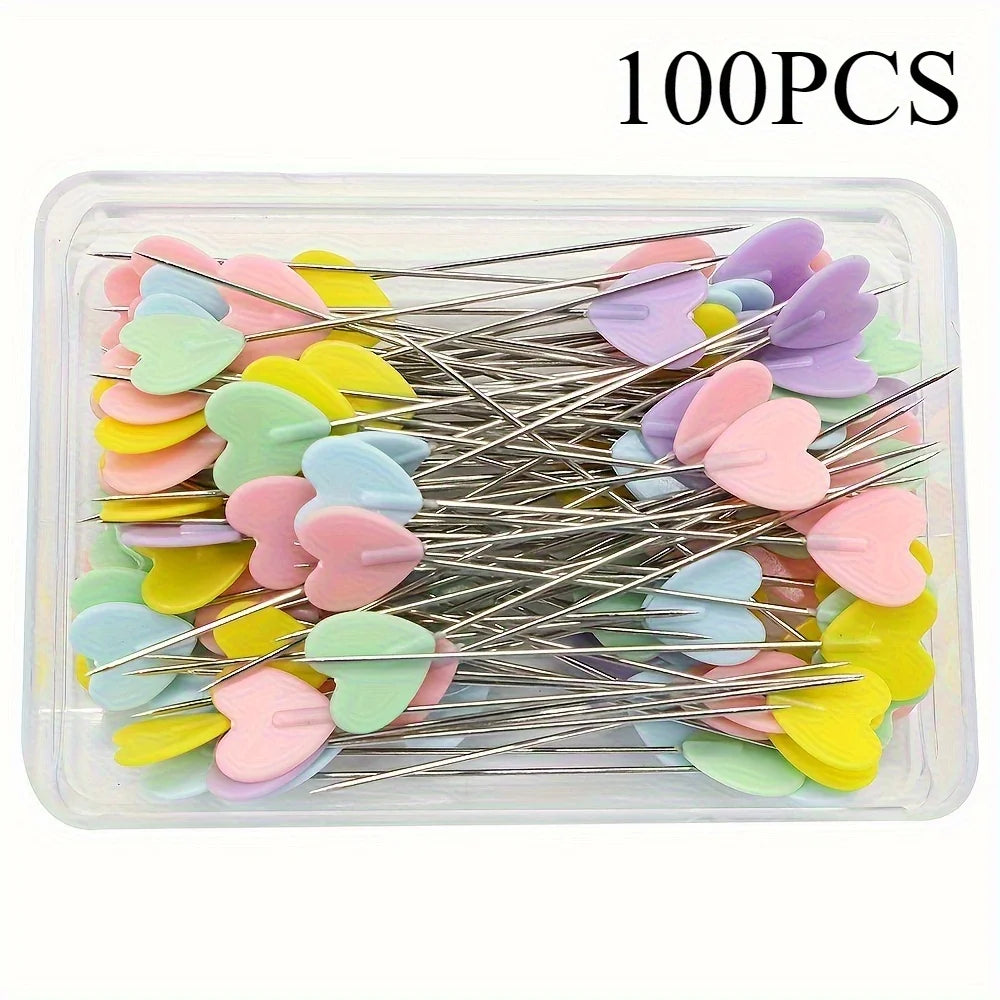 100/500PcsDressmaking Pins Embroidery Patchwork Pins Sewing Embroidery Quilting Tools Needle Sewing DIY Sewing Accessories Tools Oasis Select 100pcs