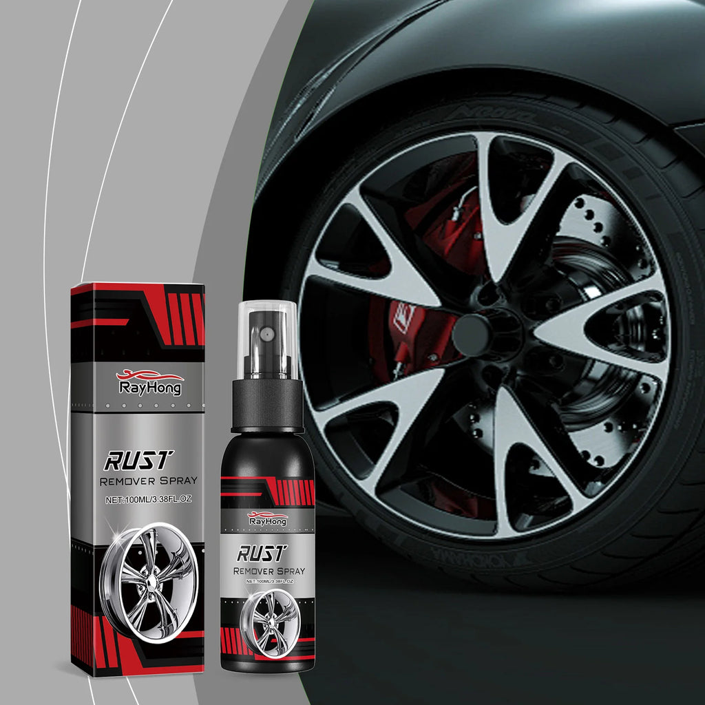Automobile Wheel Hub Rust Remover Repair Metal Wheel Polishing Parts Maintenance Cleaner Rapid Derusting Prevent Corrosion Spay Oasis Select 100ml boxed